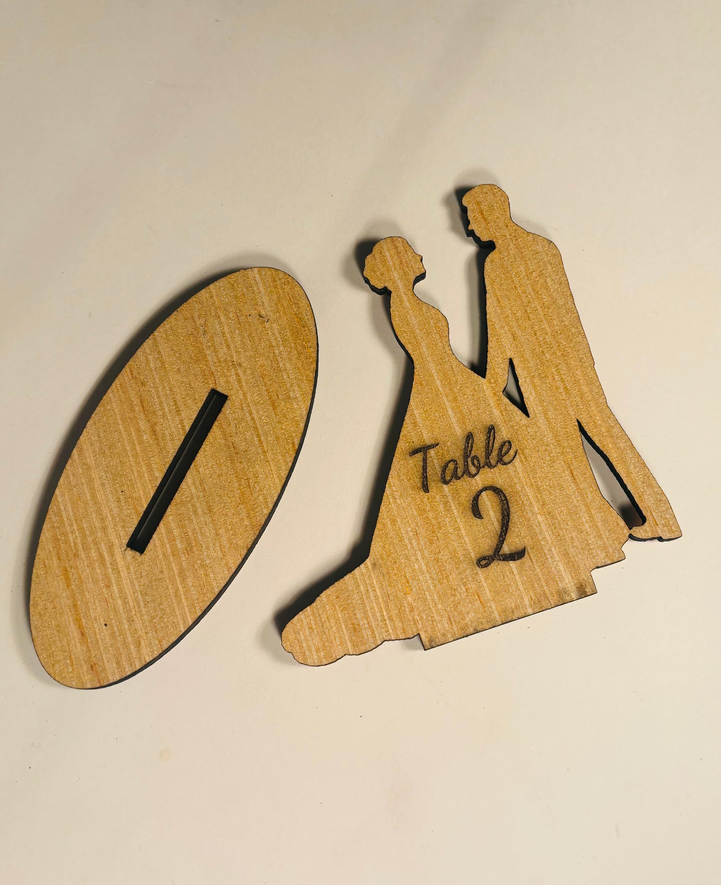 Wedding Wooden Table Number Markers.